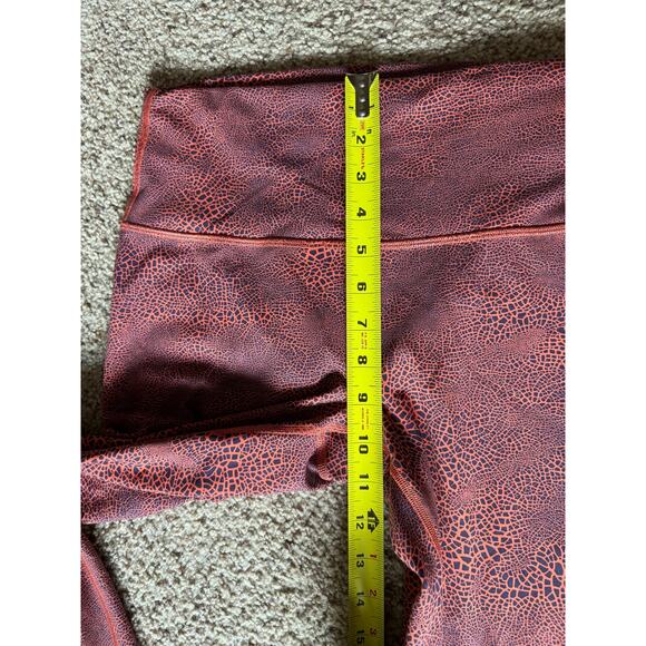 Lululemon Wunder Train High Rise Tight Leggings Crackle Glaze Vintage Orange - Picture 4 of 6